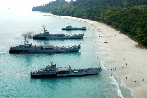 Hải quân Ấn Độ tiến hành diễn tập tác chiến đổ bộ